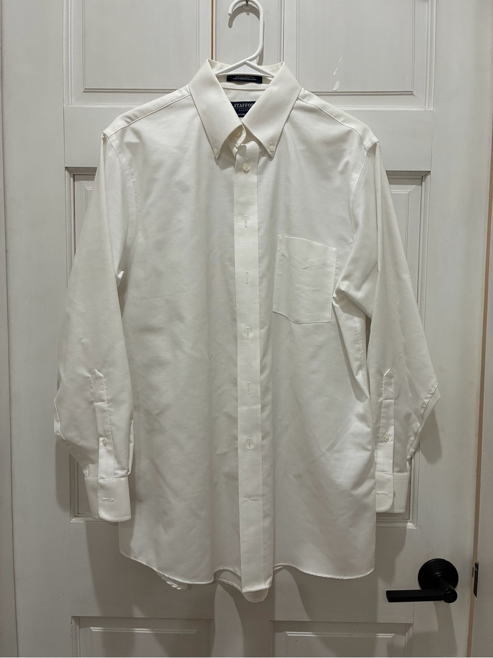 Stafford Essentials The Oxford Shirt White
